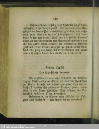 Zehntes Capitel. Die Vorstädte brennen