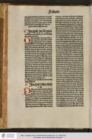 Incipit vita eius.