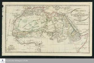 NORD-AFRICA : Mit J. Bruce's, Mungo Park's, W. G. Browne's und Fr. Horneman's Reiserouten