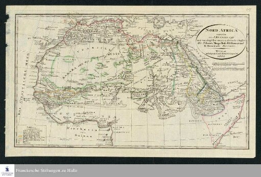 NORD-AFRICA : Mit J. Bruce's, Mungo Park's, W. G. Browne's und Fr. Horneman's Reiserouten