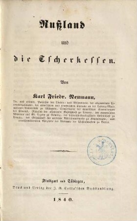 Russland und die Tscherkessen