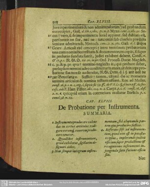 Cap. XLVIII. De Probatione per Instrumenta