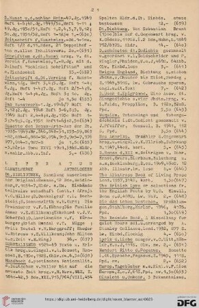 Literatur (Nr. 637-1588)