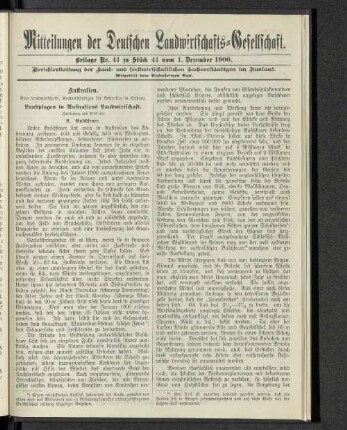 Beilage Nr. 41 zu Stück 41 vom 1. Dezember1900.