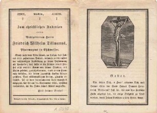 Tillmanns, Friedrich Wilhelm