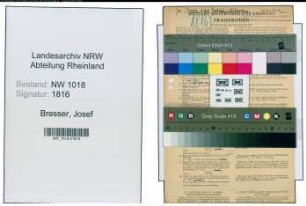 Entnazifizierung Josef Bresser , geb. 13.04.1885 (Gastwirt)
