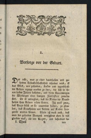 1-25, 1. Vorsorge vor der Geburt. - N. 3. Von den Molken.