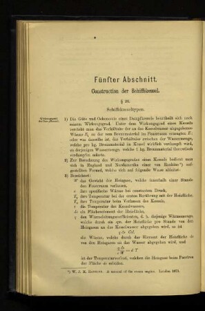 Fünfter Abschnitt. Construction der Schiffskessel.