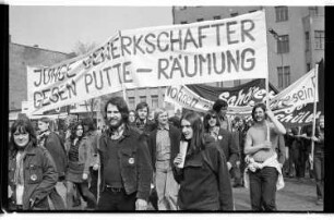 Kleinbildnegativ: Demonstration für die Putte, 1974