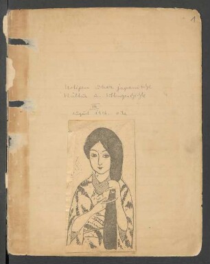 Note Book III. Notizen über japanische Kultur- u. Sittengeschichte III