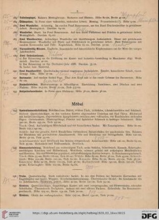 Möbel (Nr. 194-243)
