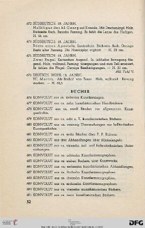 XV. Bücher (Nr. 676-749)
