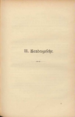 II. Landesgesetze