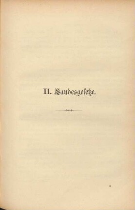 II. Landesgesetze
