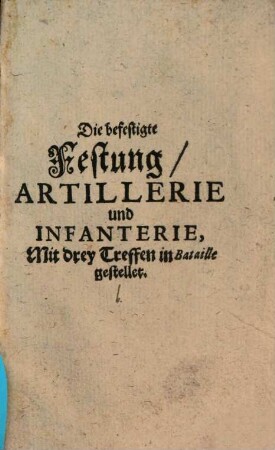 Beständiges Fundament zu fortifiziren und defundiren
