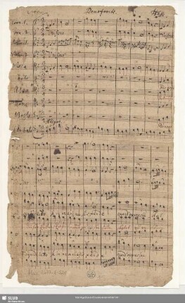 Demofoonte. Excerpts. Arr - Mus.2477-E-521 - Mus.2477-E-521a : Coro, orch, bc