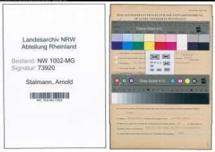 Entnazifizierung Arnold Stalmann , geb. 19.10.1881 (Nachtportier)
