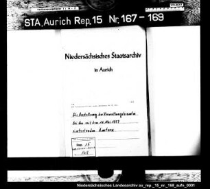 Der Dienstantritt der neuen Amtmänner am 16. Mai