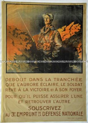 Französisches Kriegsplakat für Kriegsanleihen