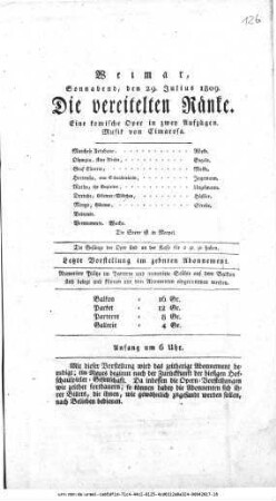 Die vereitelten Ränke