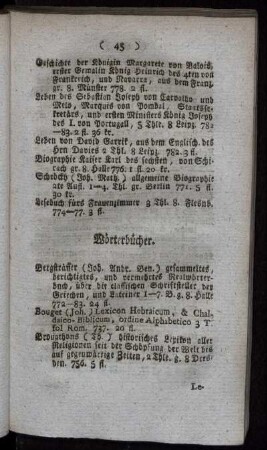 Wörterbücher.