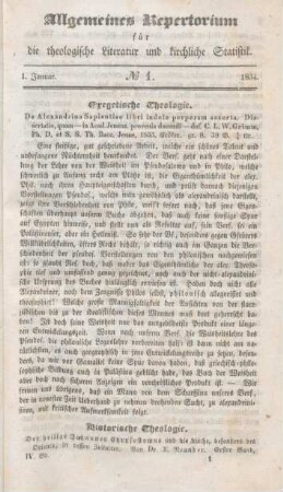 Exegetische Theologie