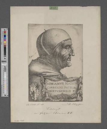 Adrianvs Natione : Cimbricvs Patria Dertvnensis P