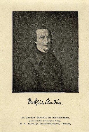 Bildnis von Matthias Claudius (1740-1815)