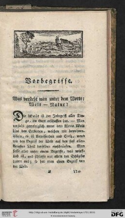 Vorbegriffe