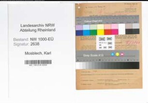 Entnazifizierung Karl Mosblech, geb. 24.07.1904 (Bleiloeter)