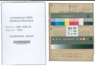 Entnazifizierung Johann Landscheidt , geb. 22.04.1888 (Beamter)