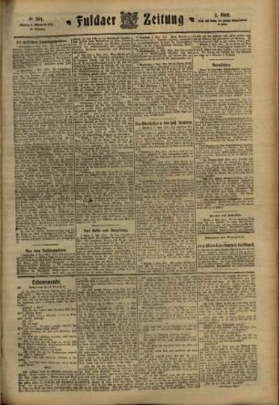 Zweite Ausgabe vom Montag, den 06. November 1911.