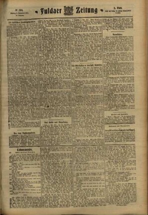 Zweite Ausgabe vom Montag, den 06. November 1911.