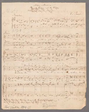 Ave Maria; C; coro maschile, org - BSB Mus.Schott.Ha 8876-25