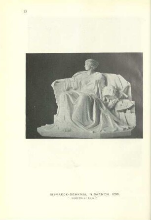 Bismarck-Denkmal in Barmen. 1899. Sockelfigur