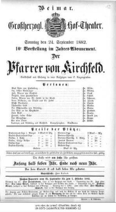 Der Pfarrer von Kirchfeld