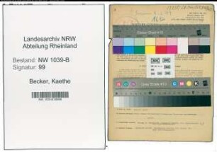 Entnazifizierung Kaethe Becker , geb. 14.08.1871 (Geschaeftsfuehrerin)