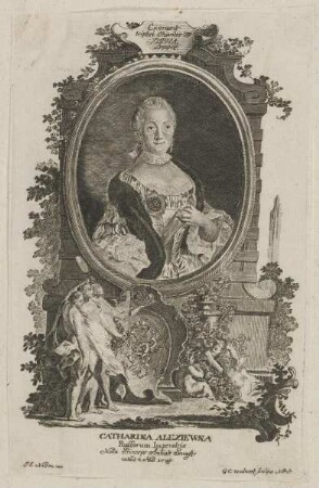 Bildnis der Catharina Alexiewna, Kaiserin von Russland