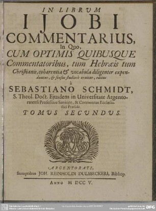 Tomus Secundus