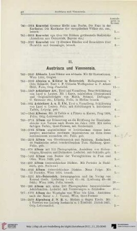 II. Austriaca und Viennensia (Nr. 743-1642)