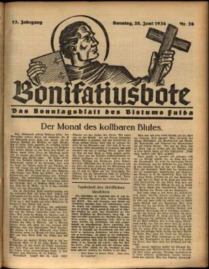 Ausgabe vom Sonntag, den 28. Juni 1936.