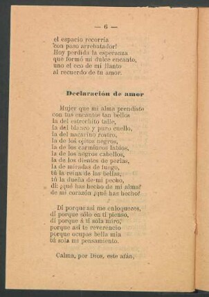 Declaración de amor