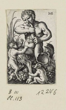 Satyr spielt auf einem Horn