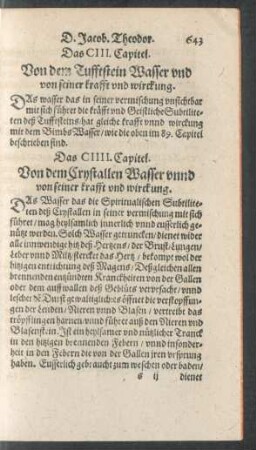 Das CIIII. Capitel.