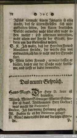 Das neunte Gepräch