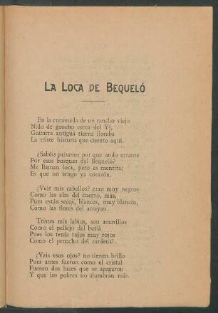 La loca de Bequeló