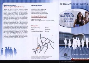 Jubiläumsausstellung "Wissen, was gut ist. 175 Jahre TU Chemnitz"
