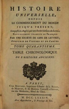 Histoire Universelle, Depuis Le Commencement Du Monde Jusqu'A Présent : Composée en Anglois par une Société de Gens de Lettres ; Nouvellement Traduite En François Par Une Société De Gens De Lettres, 40