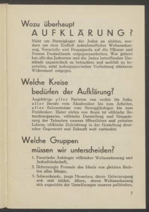 Wozu überhaupt Aufklärung?