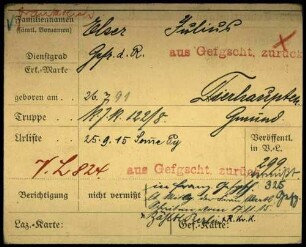 Elser, Julius - Emmert, August